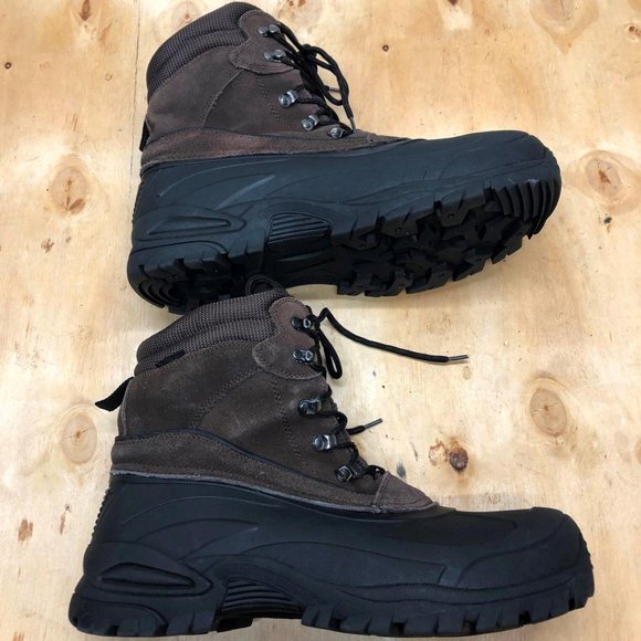 Men\'s Alpine Design Winter Boots Brown Size 13